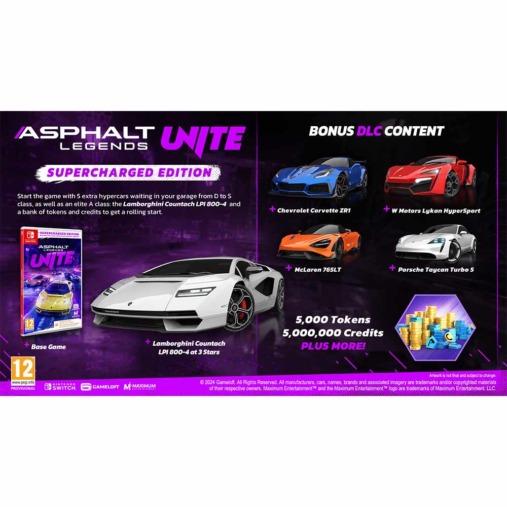 Asphalt Legends UNITE: Supercharged Edition (CIB) - Switch