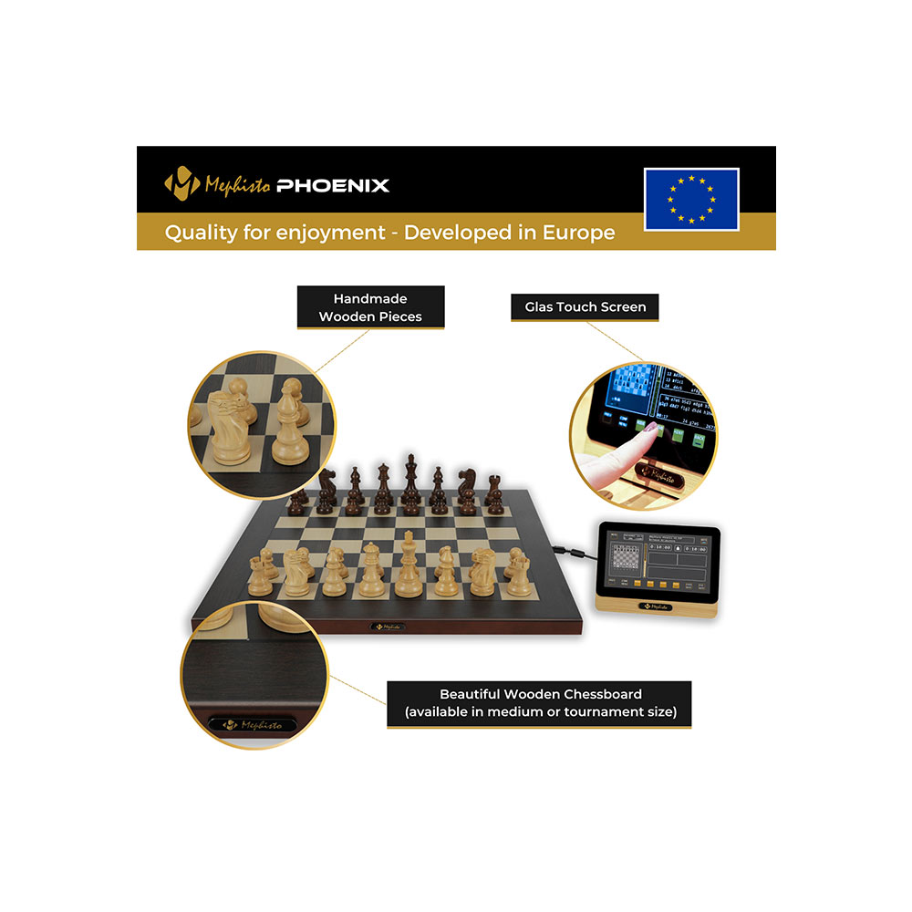 Mephisto Phoenix M - chess computer with 40 cm chessboard