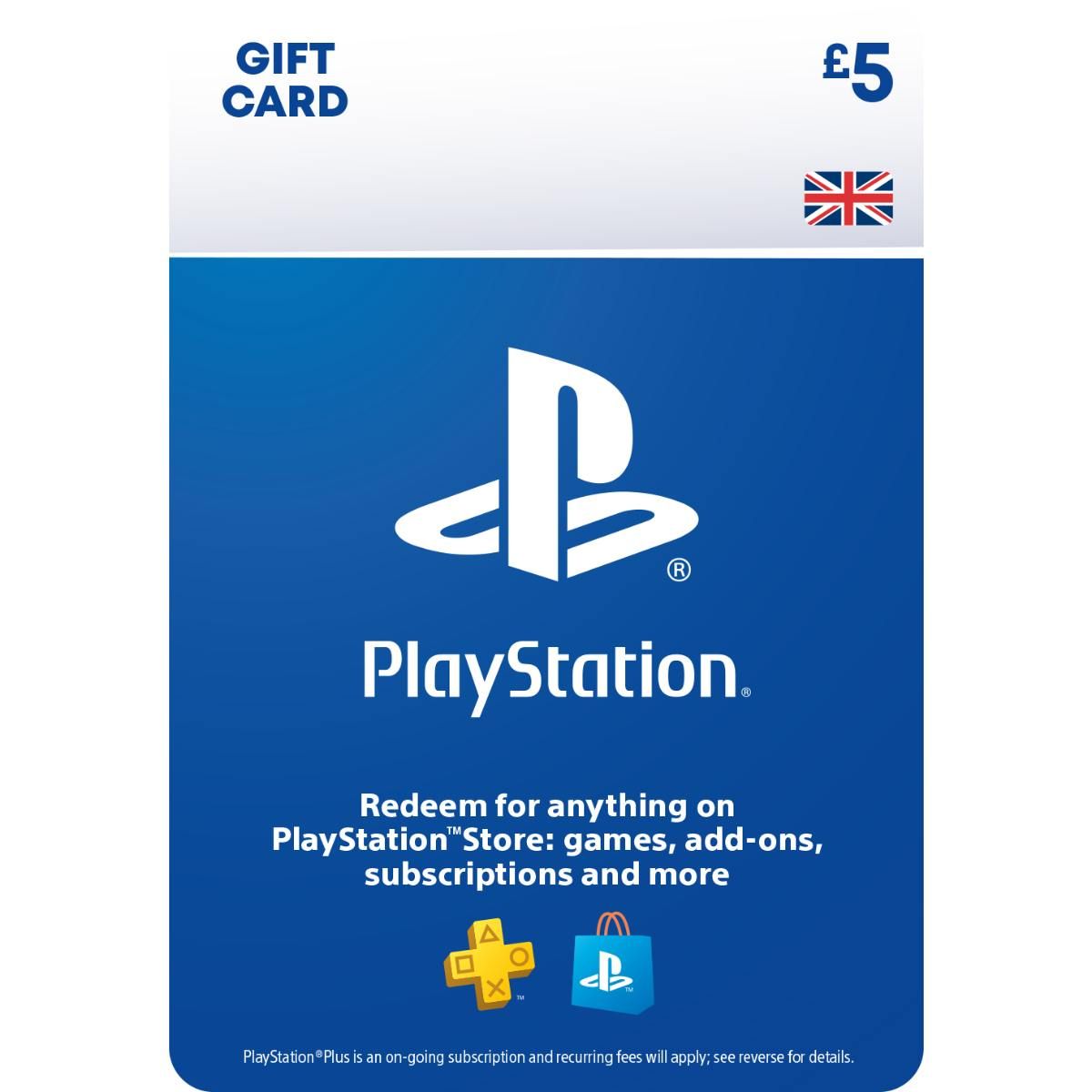 Andragende Tanke byld Buy PlayStation Store Gift Card £5 PS5/PS4 PSN DIGITAL - ShopTo.net