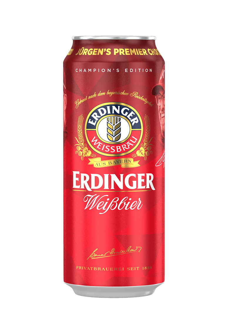 JURGEN KLOPP ERDINGER WEISSBIER CAN